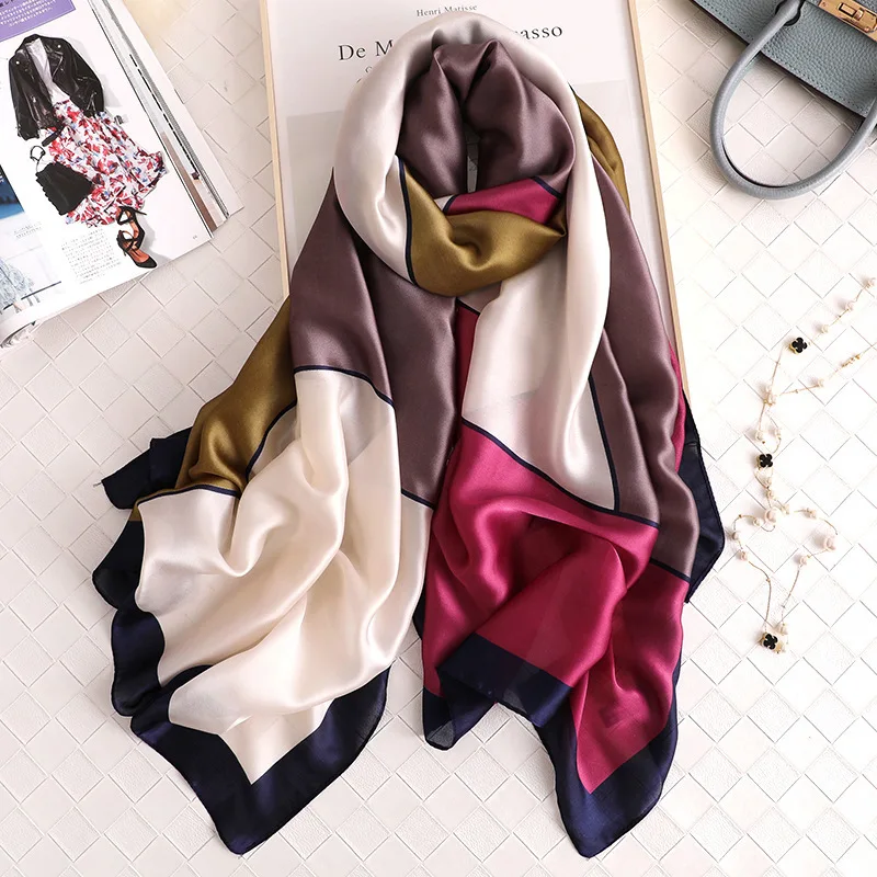 2019 New Patchwork silk scarves long soft lady shawl and wrap designer pashmina bandana beach stoles hijab femme
2019 New Patchwork silk scarves long soft lady shawl and wrap designer pashmina bandana beach stoles hijab femme