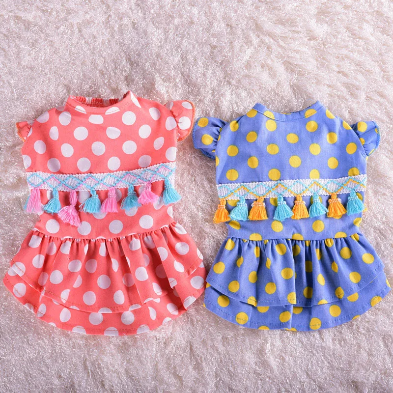 Summer Dog Dress Vacation Cat Dogs Dress Dot Print Puppy Pet Dress Couple Pets Dogs Clothing For Small Medium Dog Cat Yorkshire
Summer Dog Dress Vacation Cat Dogs Dress Dot Print Puppy Pet Dress Couple Pets Dogs Clothing For Small Medium Dog Cat Yorkshire
