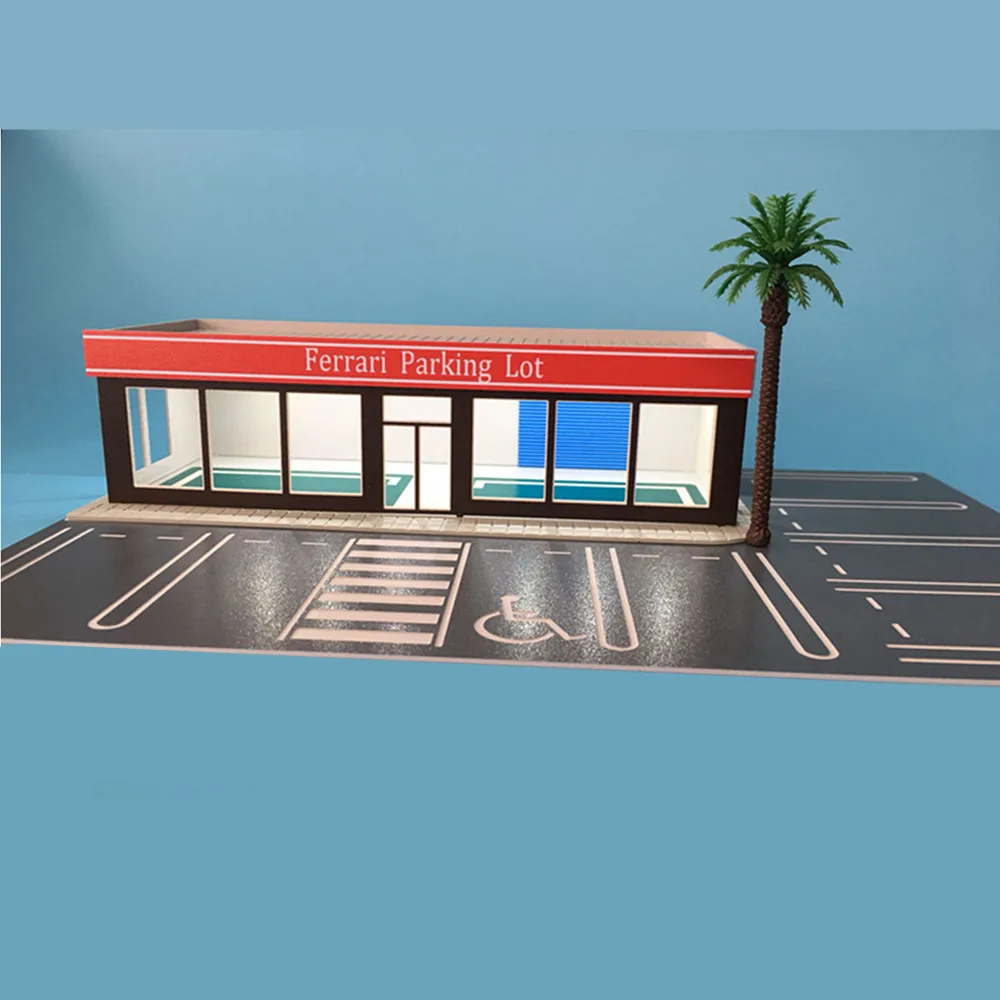 DIY Assemble 1:64 Scale 4S Shop Building Model for Ferrari Parking Lot Model Including Road Pavement Small Trees
DIY Assemble 1:64 Scale 4S Shop Building Model for Ferrari Parking Lot Model Including Road Pavement Small Trees