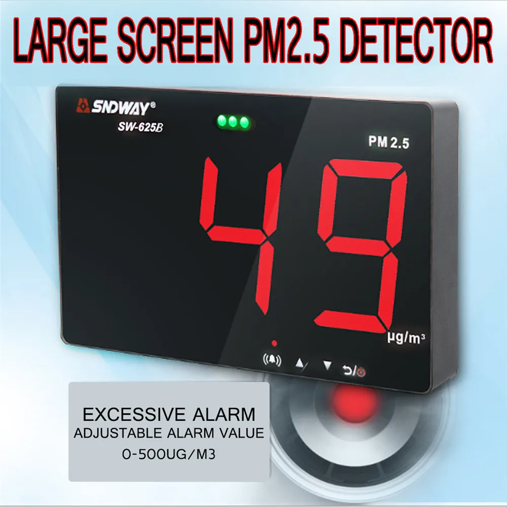 Digital Air Quality Monitor Laser PM2.5 Detector Multifunctional Gas Analyzer Air Quality PM2.5 Monitor for Home Office
Digital Air Quality Monitor Laser PM2.5 Detector Multifunctional Gas Analyzer Air Quality PM2.5 Monitor for Home Office