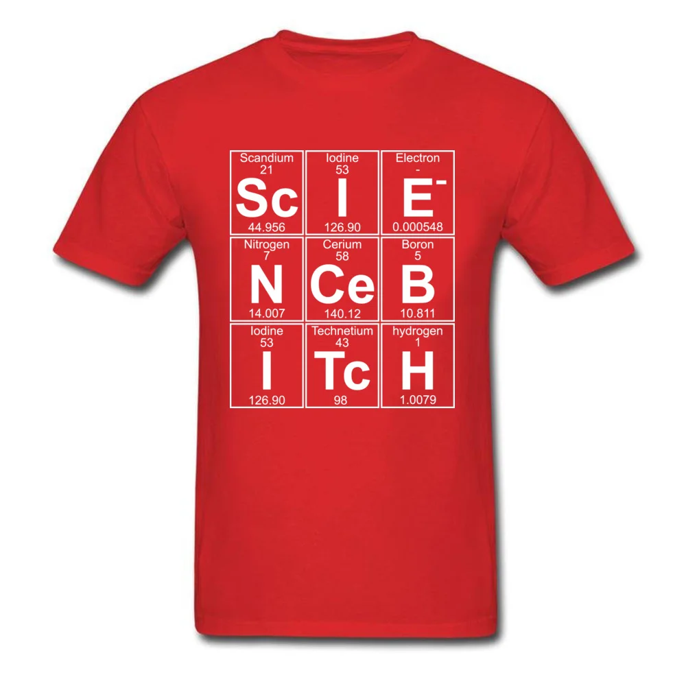 Fashionable comfortable Crewneck T-shirts Summer Tees Short Sleeve for Men Rife Cotton Simple Style Tshirts Drop Shipping Sc I E N Ce B I Tc H science bitch red
