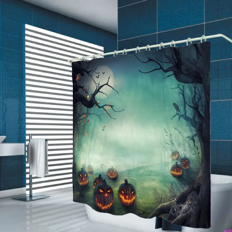 Hallowee Family Bathroom Shower Curtainn Ghosts Pumpkin Shower Curtains Horror Theme Waterproof 3D Digital Prints
Hallowee Family Bathroom Shower Curtainn Ghosts Pumpkin Shower Curtains Horror Theme Waterproof 3D Digital Prints