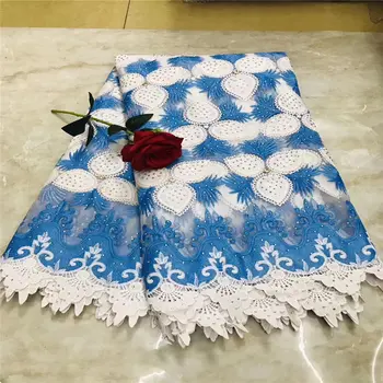 2019 High Quality Guipure Lace Material Sky blue French Rhinestones Lace Fabric Nigerian Embroidered Laces Fabrics For Party
2019 High Quality Guipure Lace Material Sky blue French Rhinestones Lace Fabric Nigerian Embroidered Laces Fabrics For Party
