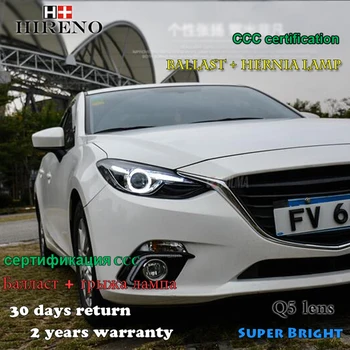 Hireno Headlamp for 2013-2015 Mazda 3 Mazda3 Axela Headlight Assembly LED DRL Angel Lens Double Beam HID Xenon 2pcs
Hireno Headlamp for 2013-2015 Mazda 3 Mazda3 Axela Headlight Assembly LED DRL Angel Lens Double Beam HID Xenon 2pcs