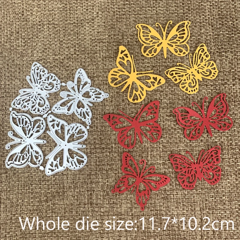 New Design Craft Metal Cutting Dies cut die 4pcs butterfly decoration scrapbooking Album Paper Card Craft Embossing Die Cuts
New Design Craft Metal Cutting Dies cut die 4pcs butterfly decoration scrapbooking Album Paper Card Craft Embossing Die Cuts