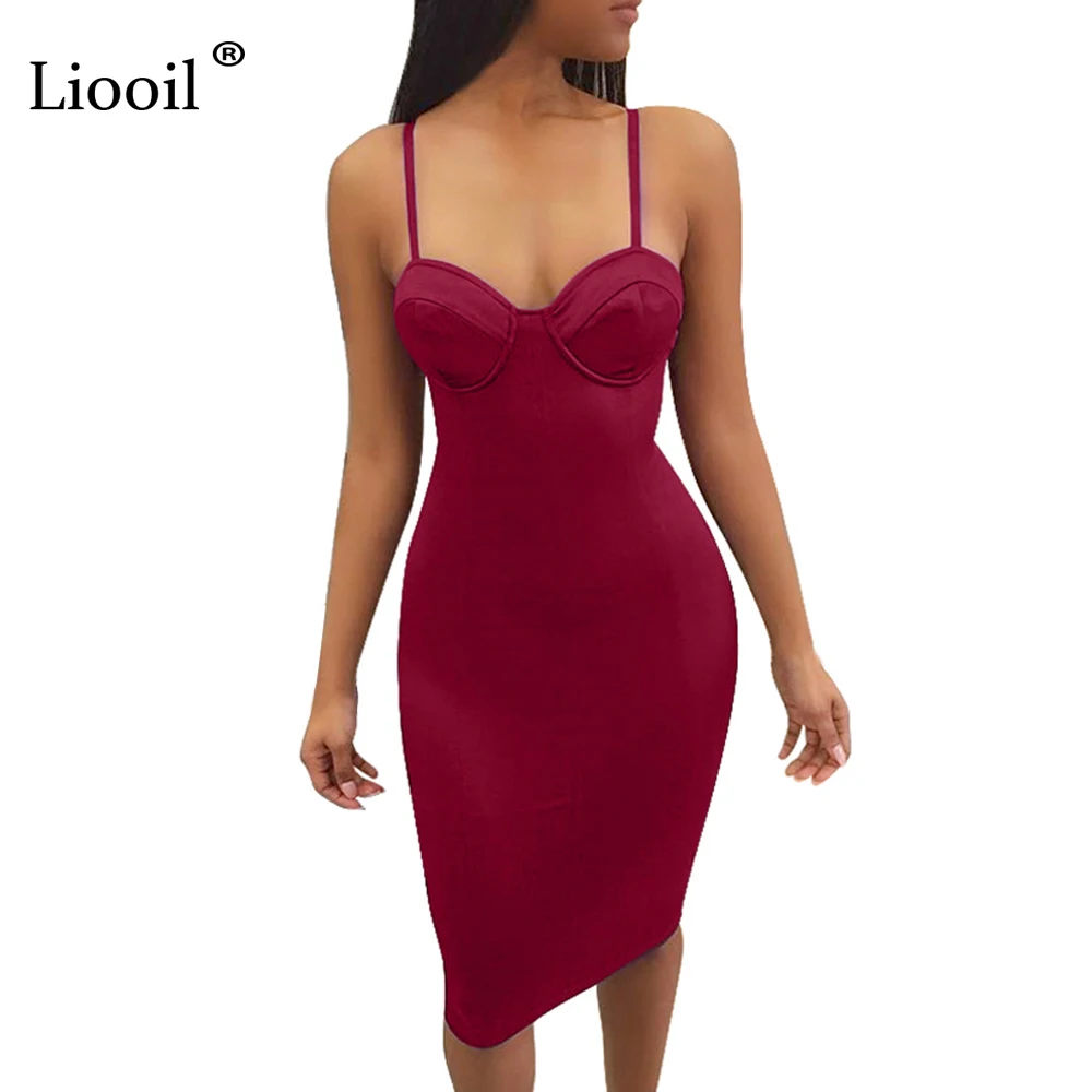 Liooil Spaghetti Strap Sexy Dress Sleeveless Strapless Backless Bodycon Bandage Dress Back Zipper Black Robe Femme Club Wear
Liooil Spaghetti Strap Sexy Dress Sleeveless Strapless Backless Bodycon Bandage Dress Back Zipper Black Robe Femme Club Wear