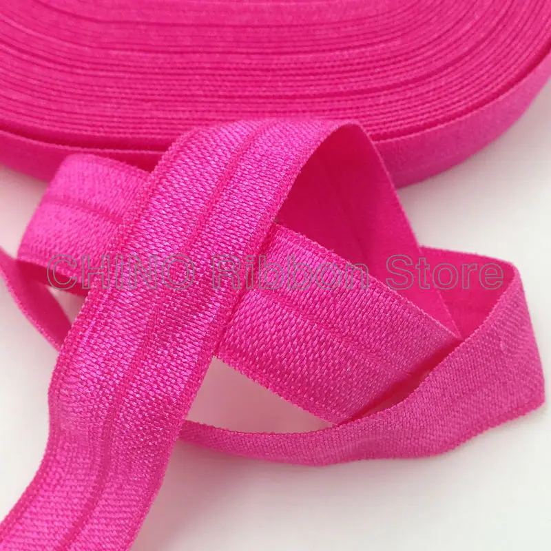 10Y/lot Hot Pink Fold Over Elastic 5/8" Solid Azalea FOE Elastic Ribbon for DIY Headwear Hair Accessories Many Colors Available
10Y/lot Hot Pink Fold Over Elastic 5/8" Solid Azalea FOE Elastic Ribbon for DIY Headwear Hair Accessories Many Colors Available
