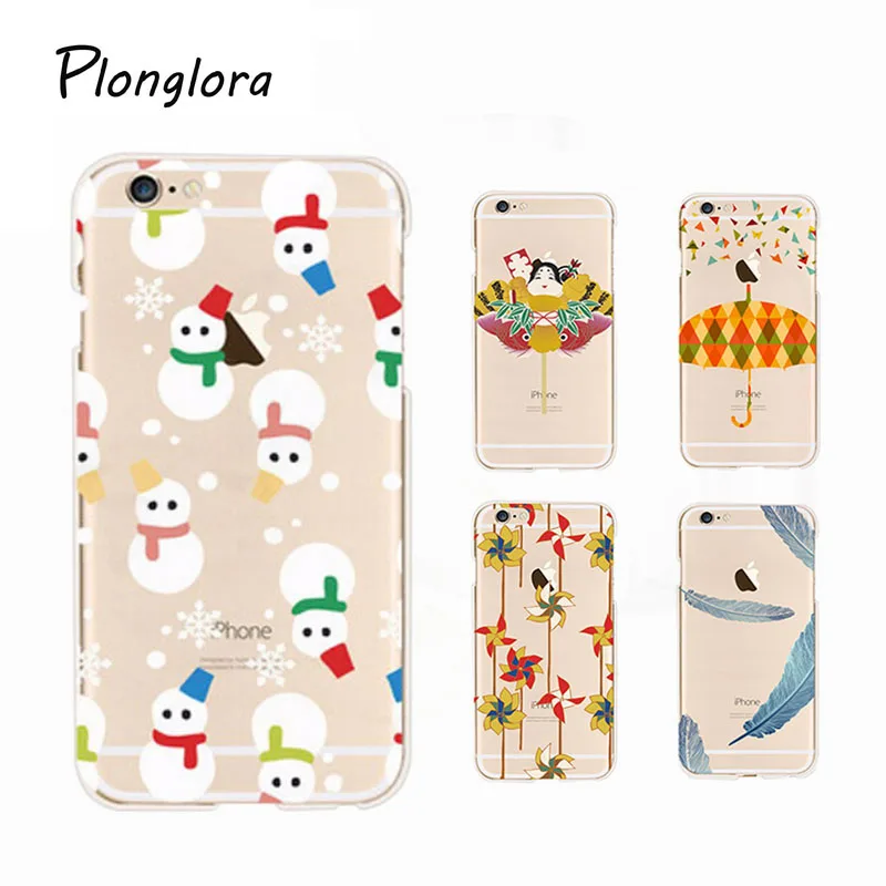 Tendway Phone Case For Iphone 6 6s 7 plus Cartoon Painting Soft TPU Transparent Umbrella Snowman Windmill Feather Back Cover
Tendway Phone Case For Iphone 6 6s 7 plus Cartoon Painting Soft TPU Transparent Umbrella Snowman Windmill Feather Back Cover