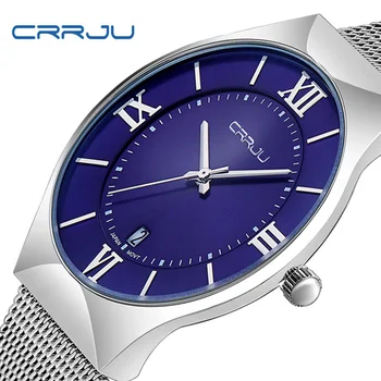 Men Watches Brand Luxury CRRJU Quartz Stainless Steel Minimalist Ultra thin Wrist Watch Men Relogio Calendar Waterproof Clock 
Men Watches Brand Luxury CRRJU Quartz Stainless Steel Minimalist Ultra thin Wrist Watch Men Relogio Calendar Waterproof Clock