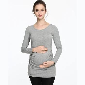 MAGGIE'S WALKER New Spring Pregnant Women T Shirts Maternity Clothes 100% Cotton Long Sleeved Slim Casual Tops Plus Size 3XL
MAGGIE'S WALKER New Spring Pregnant Women T Shirts Maternity Clothes 100% Cotton Long Sleeved Slim Casual Tops Plus Size 3XL