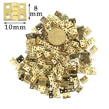 100 PCS mini hinges Miniature hinge pocket Door hinges Pure copper Gift box folding 8 * 10 mm brass
100 PCS mini hinges Miniature hinge pocket Door hinges Pure copper Gift box folding 8 * 10 mm brass
