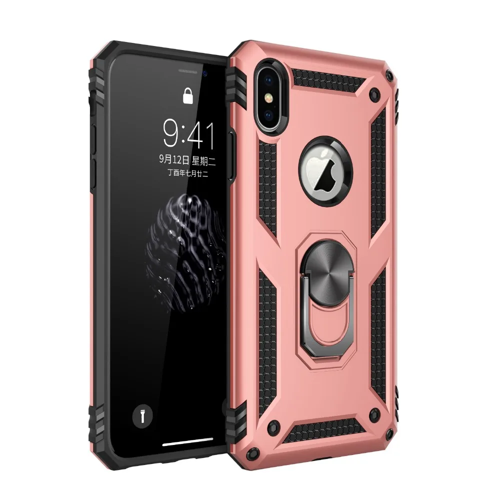 UYFRATE Hybrid Dual Layer Magnet Finger Ring Kickstand Armor Case For iPhone XS Max XR XS X 8 8 Plus 7 7Plus 6 6S 6 Plus
UYFRATE Hybrid Dual Layer Magnet Finger Ring Kickstand Armor Case For iPhone XS Max XR XS X 8 8 Plus 7 7Plus 6 6S 6 Plus