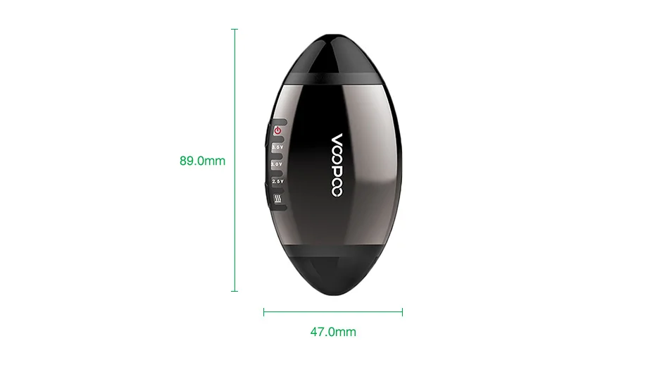 Original VOOPOO VFL Pod Starter Kit 650mAh Unique American Football Design 0.8ml Pod Ceramic Coil Pod Vape Kit Vs MINIFIT Kit