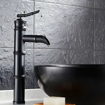 Free Shipping Bamboo Shape Tall Black Bronze Bathroom Waterfall Faucet Cold&Hot Black Brass Basin Sink Mixer Tap B-056
Free Shipping Bamboo Shape Tall Black Bronze Bathroom Waterfall Faucet Cold&Hot Black Brass Basin Sink Mixer Tap B-056