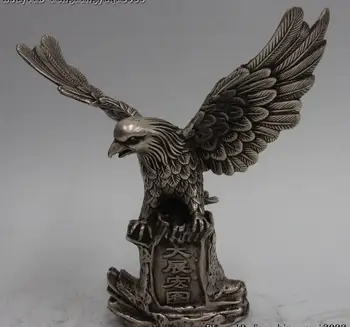 9 China White Copper Silver Gilt Realize one's Ambition Hawk Eagle Bird Statue
9 China White Copper Silver Gilt Realize one's Ambition Hawk Eagle Bird Statue