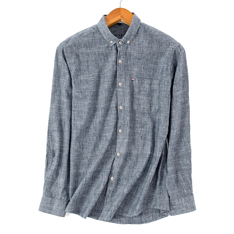 2019 Men slim fit dress shirts cotton and linen spring autumn male long sleeve casual shirt chemise homme camisa masculina
2019 Men slim fit dress shirts cotton and linen spring autumn male long sleeve casual shirt chemise homme camisa masculina