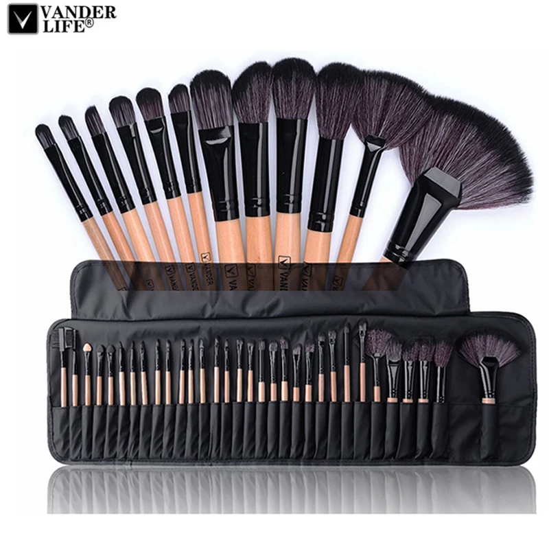 VANDER LIFE 32Pcs Makeup Brush Sets Professional Cosmetics Brushes Set Kit + Pouch Bag Case Woman Make Up Tools Pincel Maquiagem
VANDER LIFE 32Pcs Makeup Brush Sets Professional Cosmetics Brushes Set Kit + Pouch Bag Case Woman Make Up Tools Pincel Maquiagem