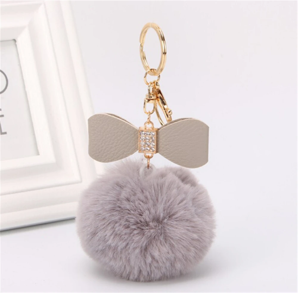 Women Faux Fur Pompon Keychain Key Chain Rhinestone Leather Bow Knot Artificial Rabbit Ball Keyring Bag Car Key Ring Dropship
Women Faux Fur Pompon Keychain Key Chain Rhinestone Leather Bow Knot Artificial Rabbit Ball Keyring Bag Car Key Ring Dropship