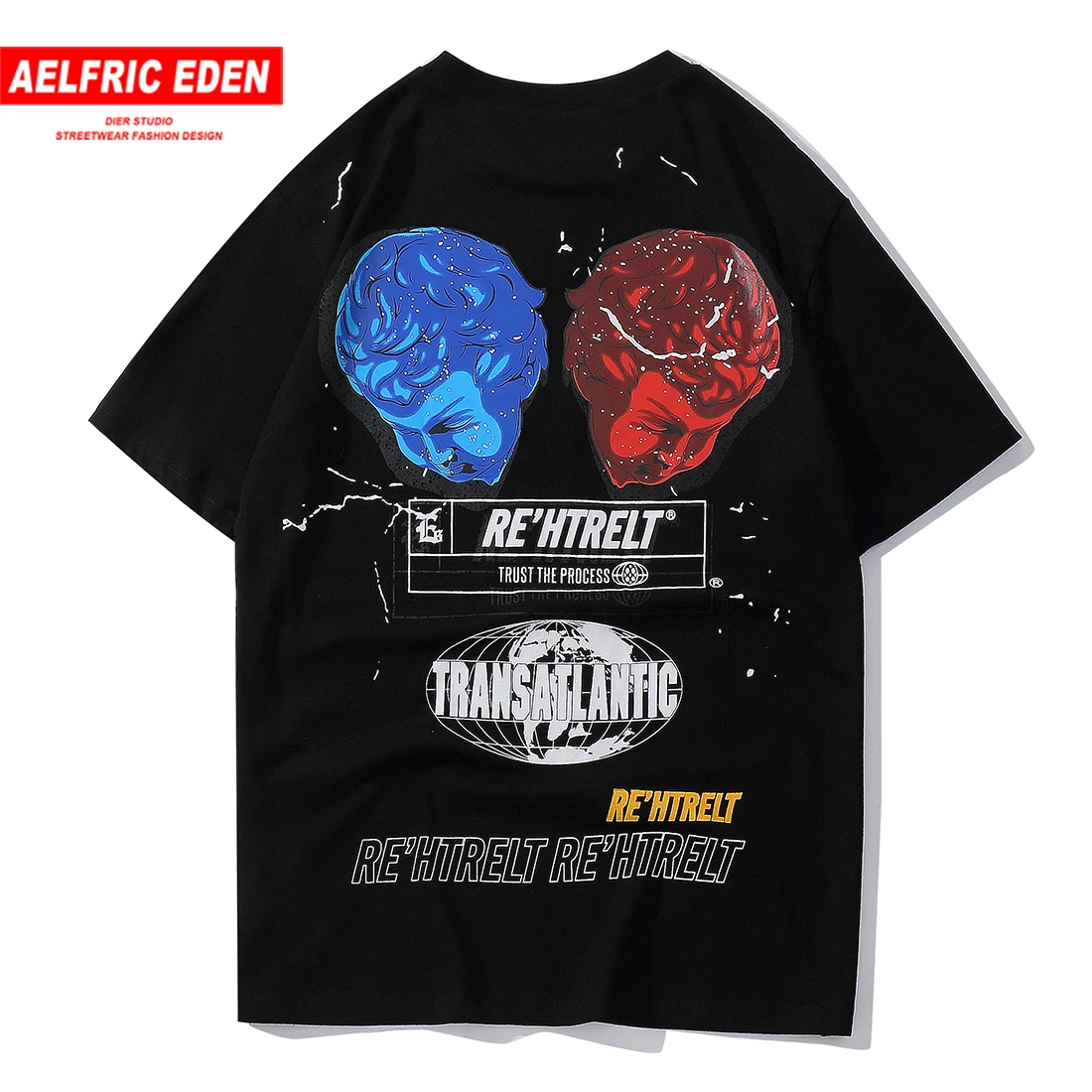 Aelfric Eden Мужская футболка с буквенным принтом повседневные топы футболки летние