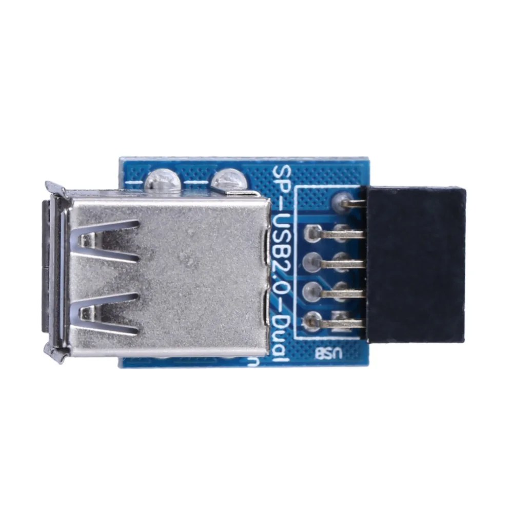 Double Decker Type 9Pin USB 2.0 Female Pin Header to Dual USB 2.0 Adapter 9 Pin USB to 2 USB2.0 A Female Converter Card
Double Decker Type 9Pin USB 2.0 Female Pin Header to Dual USB 2.0 Adapter 9 Pin USB to 2 USB2.0 A Female Converter Card
