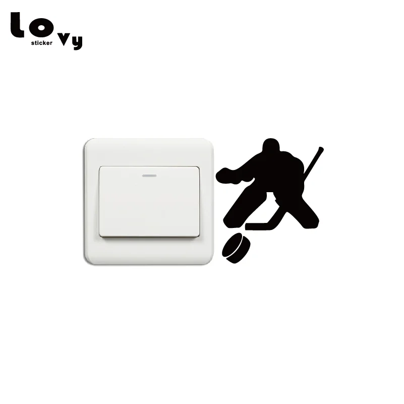 Fashion Hockey Goalie Light Switch Sticker Sport Silhouette Vinyl Wall Decal Home Decor SW0045
Fashion Hockey Goalie Light Switch Sticker Sport Silhouette Vinyl Wall Decal Home Decor SW0045