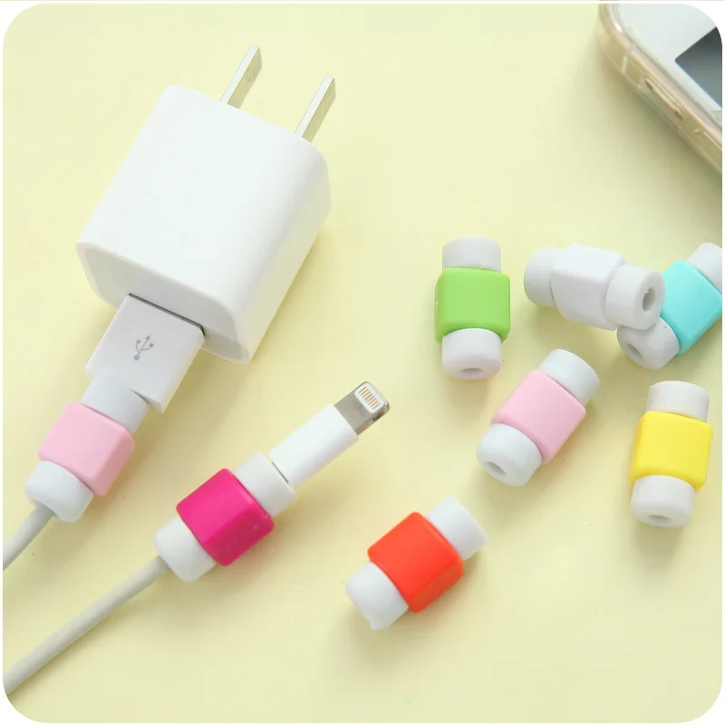 USB зарядное устройство кабель протектор для кабеля наушников Iphone 5 5S SE 6 7 Plus 8 X