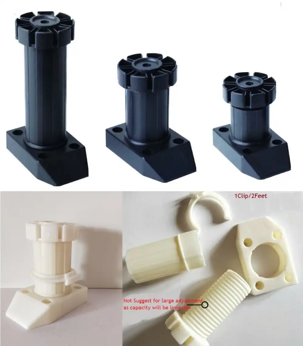 8pcs Lot Premintehdw Adjustable Heavy Duty Plastic Cabinet Leg