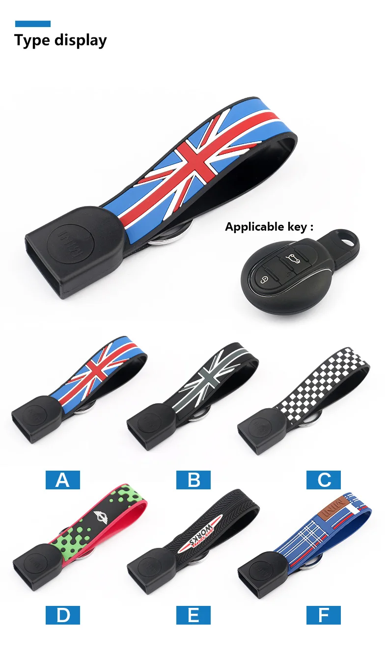 Car Key Shell Cover Protector Case Keychain for Mini Cooper JCW F57 F56 F55 F54 F60 Countryman Accessories Car Styling (2)
