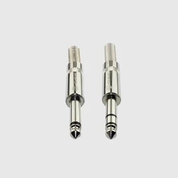 10 PCS 2/3Pole Metal 6.35mm Jack Plug Audio Connector Solder Cable Audio Male plug For Microphone speaker guitar 
10 PCS 2/3Pole Metal 6.35mm Jack Plug Audio Connector Solder Cable Audio Male plug For Microphone speaker guitar