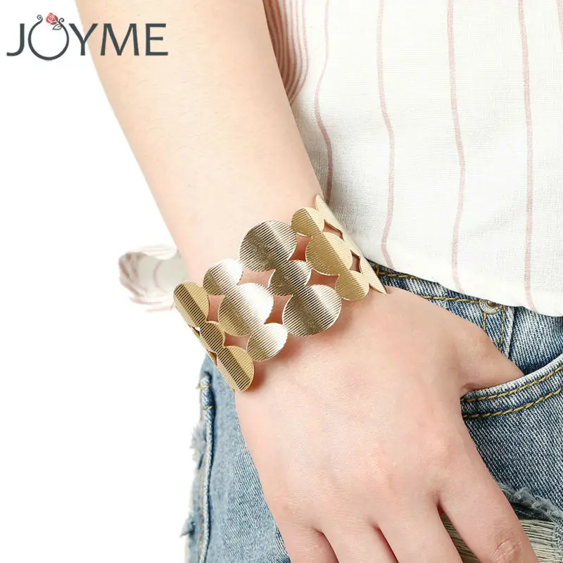 Joyme Gold-Color Cuff Bracelets Bangles for Women Armband Wide Steampunk Open Cuff Bangle Metal Pop Punk Style Pulseira
Joyme Gold-Color Cuff Bracelets Bangles for Women Armband Wide Steampunk Open Cuff Bangle Metal Pop Punk Style Pulseira