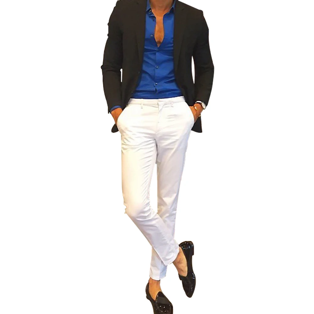 Men's Casual Fashion Slim Fit Flat Straight White Iron Free Pants For Wedding Party With New Style Or Any Party Men's Pants
Men's Casual Fashion Slim Fit Flat Straight White Iron Free Pants For Wedding Party With New Style Or Any Party Men's Pants