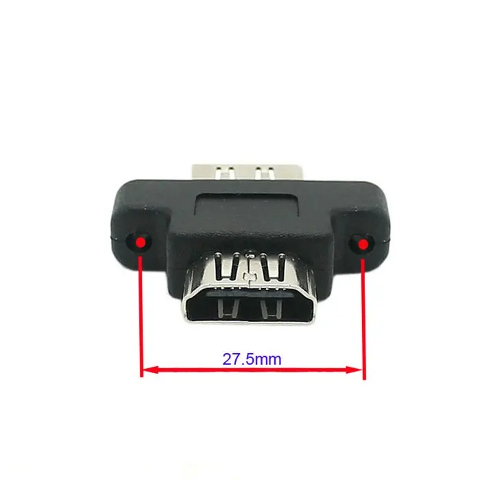HDMI Female To HDMI 1.4 Female Extension Extender Coupler Adapter with Panel Mount Holes HD-187
HDMI Female To HDMI 1.4 Female Extension Extender Coupler Adapter with Panel Mount Holes HD-187