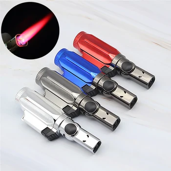 Outdoor BBQ Lighter Cigar 4 fire Torch Turbo Lighter Jet Butane Gas Cigarette 1300 C Spray Gun Windproof Lighter For Kitchen
Outdoor BBQ Lighter Cigar 4 fire Torch Turbo Lighter Jet Butane Gas Cigarette 1300 C Spray Gun Windproof Lighter For Kitchen
