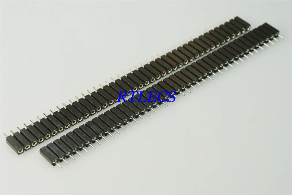 4pcs 1X40 pin Single Row Round Female Pin Header 2.54mm Pitch Insulator 7.0mm Strip Connector Socket 40p 40PIN 40 PIN Socket
4pcs 1X40 pin Single Row Round Female Pin Header 2.54mm Pitch Insulator 7.0mm Strip Connector Socket 40p 40PIN 40 PIN Socket
