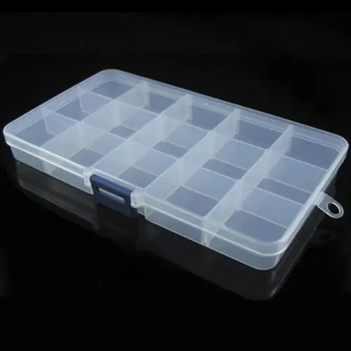 1PC Plastic 10/15/24 Slots Jewelry Adjustable Trinkets Commodities Tool Box Case Craft Organizer Storage
1PC Plastic 10/15/24 Slots Jewelry Adjustable Trinkets Commodities Tool Box Case Craft Organizer Storage