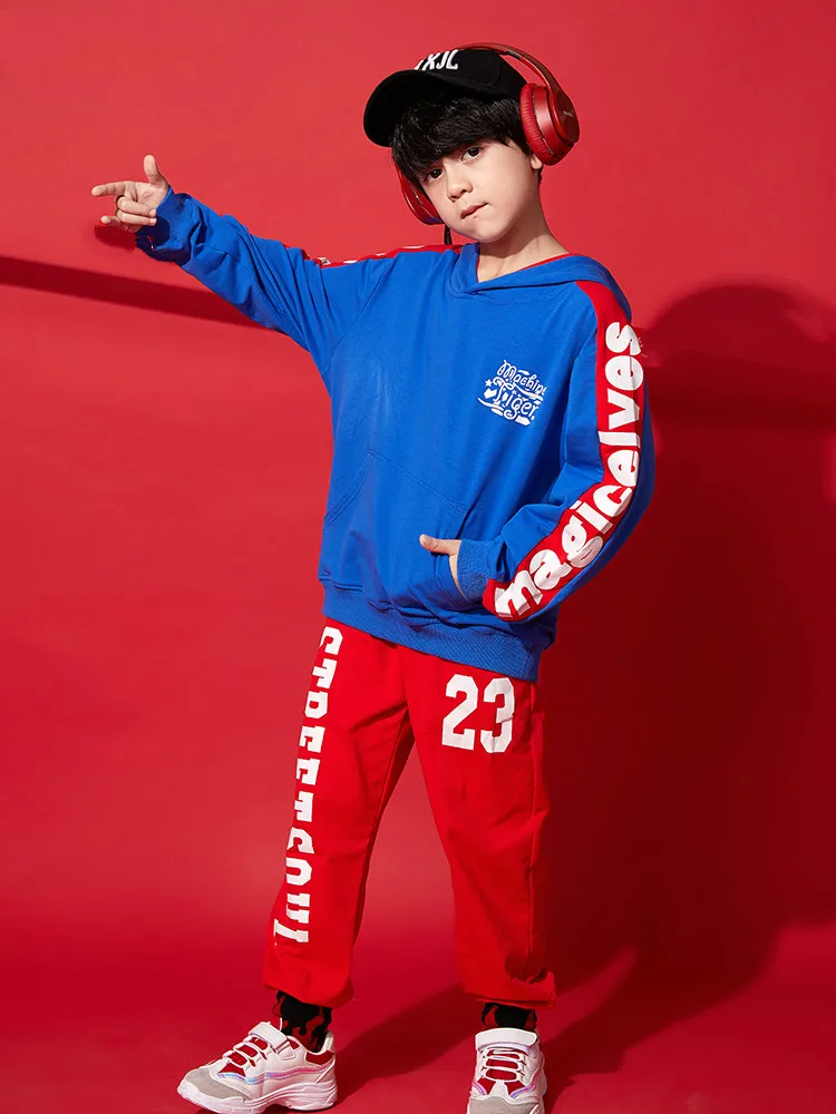 Children's Street Dance Costume Boy Hip Hop Print Hooded Jacket Suit Hiphop Boy Handsome Performance Show Costume
Children's Street Dance Costume Boy Hip Hop Print Hooded Jacket Suit Hiphop Boy Handsome Performance Show Costume