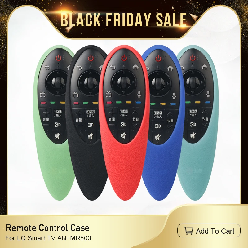 SIKAI Soft Silicon Case Cover For LG Smart TV Remote Control Case Protective Skin For LG AN-MR500 Smart TV Remote Control Cover
SIKAI Soft Silicon Case Cover For LG Smart TV Remote Control Case Protective Skin For LG AN-MR500 Smart TV Remote Control Cover