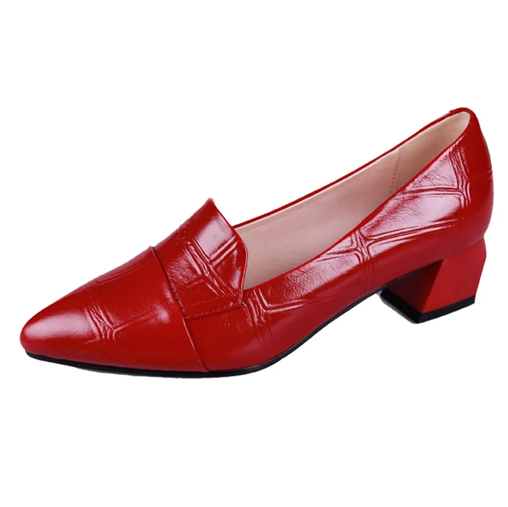 Shoes woman Fashion Women Pumps Thick heels Casual Single Shoe Pointed Patent leather Shoes Femme Platform Sandals Plus Size#5
Shoes woman Fashion Women Pumps Thick heels Casual Single Shoe Pointed Patent leather Shoes Femme Platform Sandals Plus Size#5