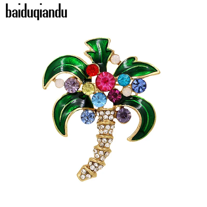 baiduqiandu Green Enamel Rhinestone Coconut Tree Brooches Women Men's Alloy Crystal Plants Party Weddings Statement Brooch Gifts
baiduqiandu Green Enamel Rhinestone Coconut Tree Brooches Women Men's Alloy Crystal Plants Party Weddings Statement Brooch Gifts