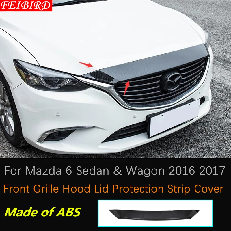 ABS Carbon Fiber Style Front Grille Hood Lid Protection Strip Cover Trim For Mazda 6 Sedan & Wagon 2016 2017
ABS Carbon Fiber Style Front Grille Hood Lid Protection Strip Cover Trim For Mazda 6 Sedan & Wagon 2016 2017