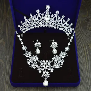Alta Qualidade de Casamento Da Noiva Acessorios crown colar e brincos conjunto De Cristal Nupcial Conjuntos de Joias Casamento
Alta Qualidade de Casamento Da Noiva Acessorios crown colar e brincos conjunto De Cristal Nupcial Conjuntos de Joias Casamento