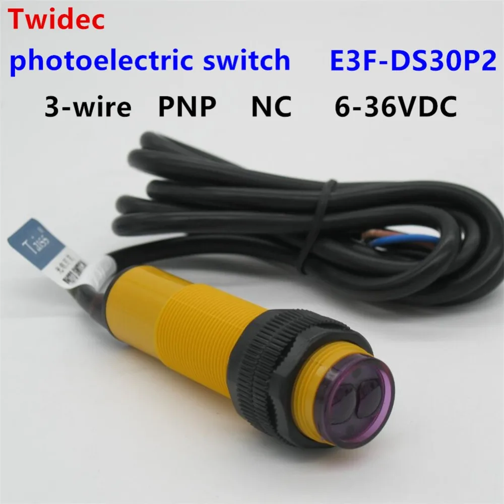 high quality E3F-DS30P2 M18 Diffuse reflection photoelectric switch Sensor Optical three lines PNP NC 30cm adjustable 6-36VDC
high quality E3F-DS30P2 M18 Diffuse reflection photoelectric switch Sensor Optical three lines PNP NC 30cm adjustable 6-36VDC