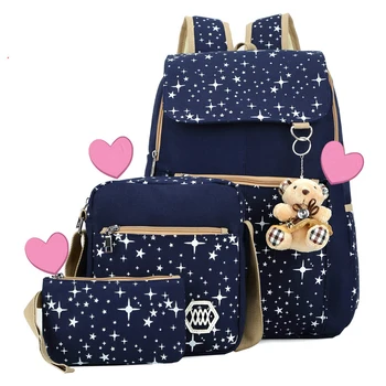 School Bags for Teenagers Girls Schoolbag Large Capacity Ladies Dot Printing School Backpack set Rucksack Bagpack Cute Book Bags
School Bags for Teenagers Girls Schoolbag Large Capacity Ladies Dot Printing School Backpack set Rucksack Bagpack Cute Book Bags