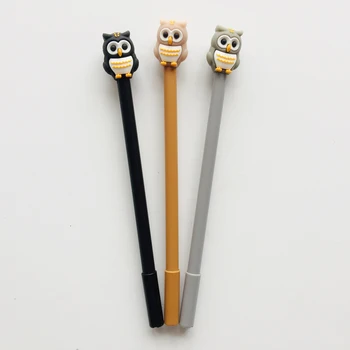 3pcs/lot 0.5mm Black Ink Kawaii Silicone Owl Gel Pen Rollerball Pen Student Stationery School Office Supply
3pcs/lot 0.5mm Black Ink Kawaii Silicone Owl Gel Pen Rollerball Pen Student Stationery School Office Supply