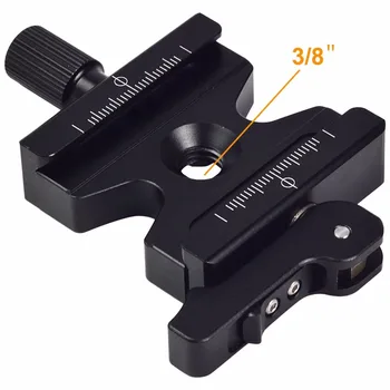 Aluminum CNC 3/8'' Screw Camera Quick Release Clamp w/ Adjustable Lever & Knob for Arca Swiss RRS Wimberley Tripod Ball Head
Aluminum CNC 3/8'' Screw Camera Quick Release Clamp w/ Adjustable Lever & Knob for Arca Swiss RRS Wimberley Tripod Ball Head