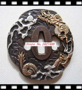 Japan Samurai Katana tsuba Copper Gilt Guard Sword Accessories W/Dragon
Japan Samurai Katana tsuba Copper Gilt Guard Sword Accessories W/Dragon