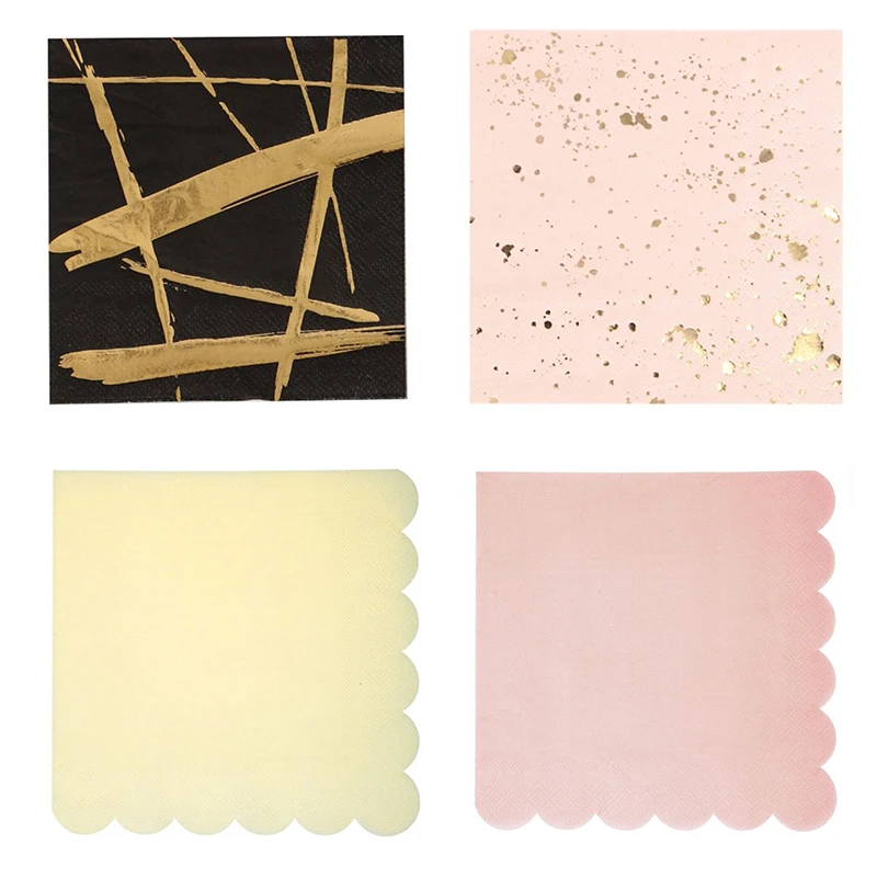 20pcs/pack Various styles Rose Gold Pink Blue Tableware Paper Napkin Baby Shower Wedding Birthday Hen Party Decorations Supplies
20pcs/pack Various styles Rose Gold Pink Blue Tableware Paper Napkin Baby Shower Wedding Birthday Hen Party Decorations Supplies
