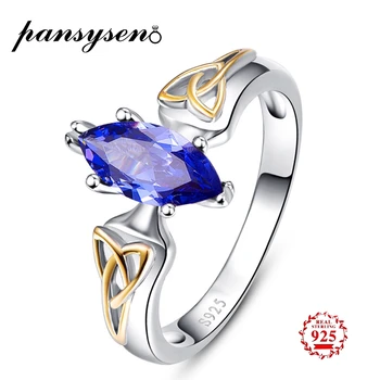 PANSYSEN 925 Sterling Silver Sapphire Ring Mariquesa Cut Natural Gemstone Rings for Women Wholesale Wedding Engagement Jewelry
PANSYSEN 925 Sterling Silver Sapphire Ring Mariquesa Cut Natural Gemstone Rings for Women Wholesale Wedding Engagement Jewelry