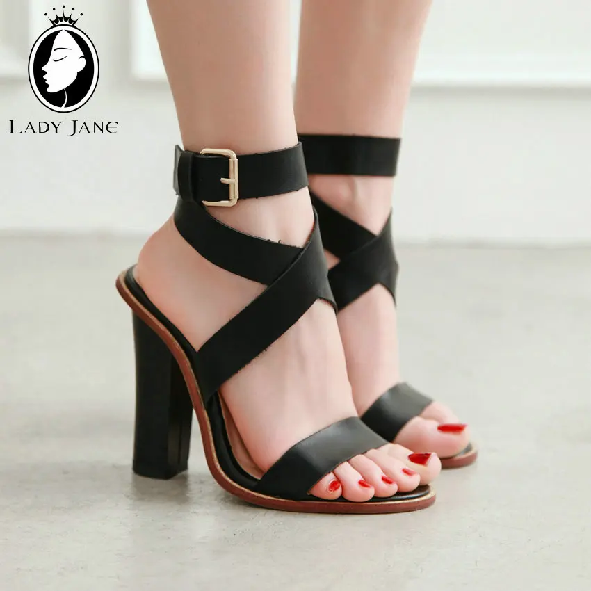 Lady Jane Square High Heels Sandals Women 2019 Open Toe Buckle Strap PU Leather Flip Flops Black Slingbacks Casual Summer Shoes
Lady Jane Square High Heels Sandals Women 2019 Open Toe Buckle Strap PU Leather Flip Flops Black Slingbacks Casual Summer Shoes