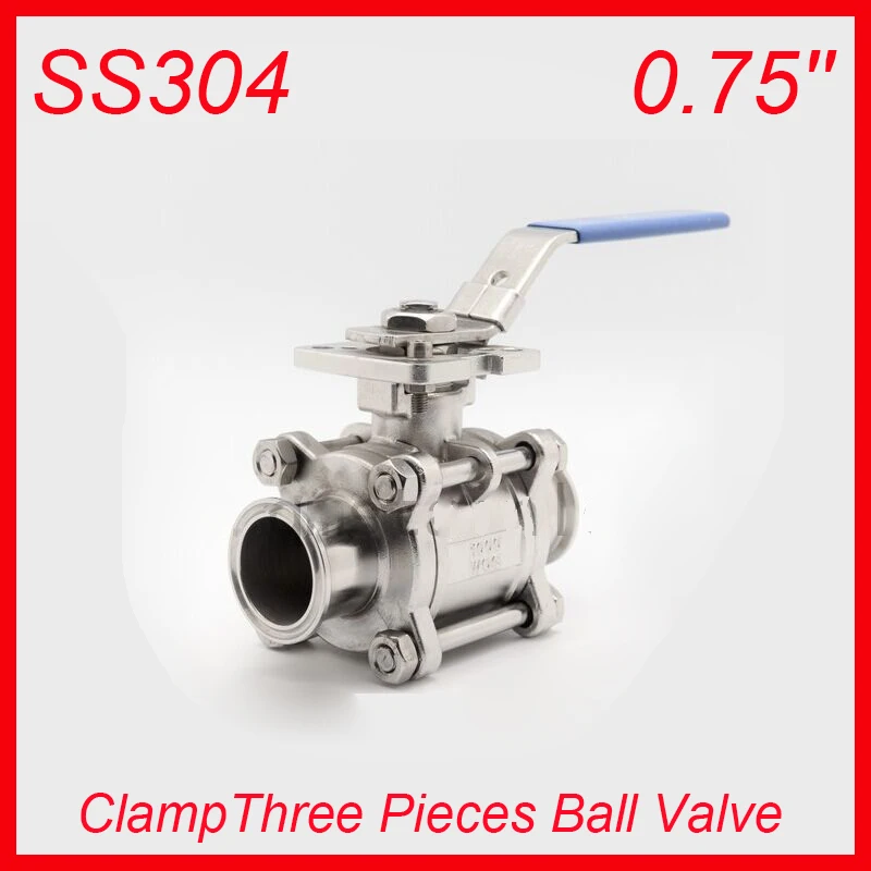 0.75'' SS304 Clamp Industry Three Pieces PTFE Non-retention Ball Valves Pull Handle 3pc Body Full Port for water,oil and gas
0.75'' SS304 Clamp Industry Three Pieces PTFE Non-retention Ball Valves Pull Handle 3pc Body Full Port for water,oil and gas
